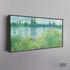 Cuadro Arte Los Bancos del Sena, Claude Monet