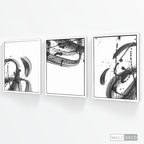 Tríptico Minimalista Pinceladas (Set x 3)